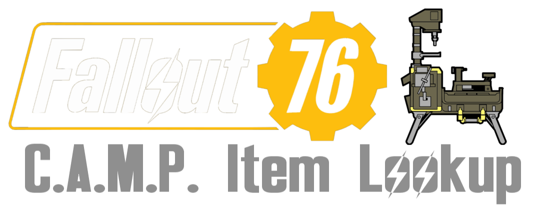 Fallout 76 C.A.M.P. Item Lookup